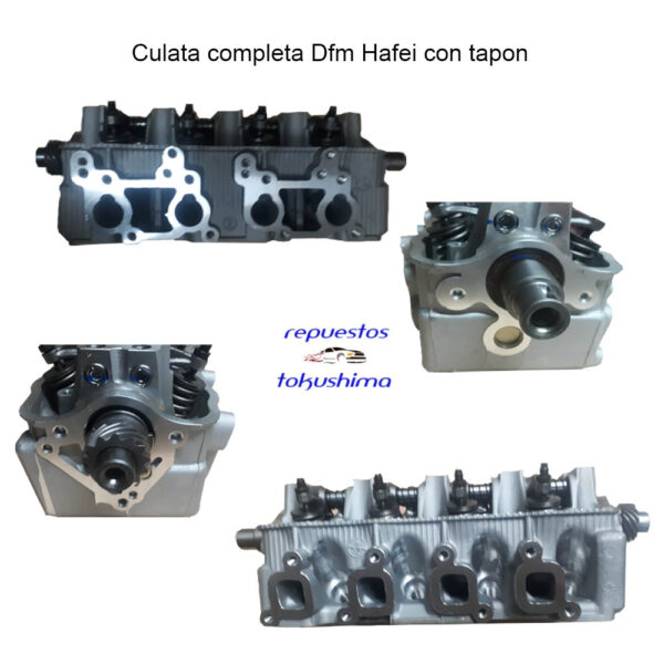 Culata motor Dfm Hafei completa 1050 cc con tapon